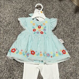 NWT little me 3 piece set 12m